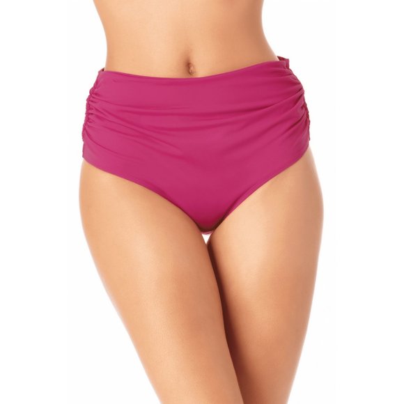 Anne Cole NEW WITH TAG MEDIUM r High-Waist Ruched/ Convertible Bikini Bottoms - Picture 13 of 13